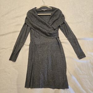 Athleta Charcoal Long Sleeve Dress